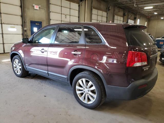 5XYKUDA28BG007537 - 2011 KIA SORENTO EX MAROON photo 2