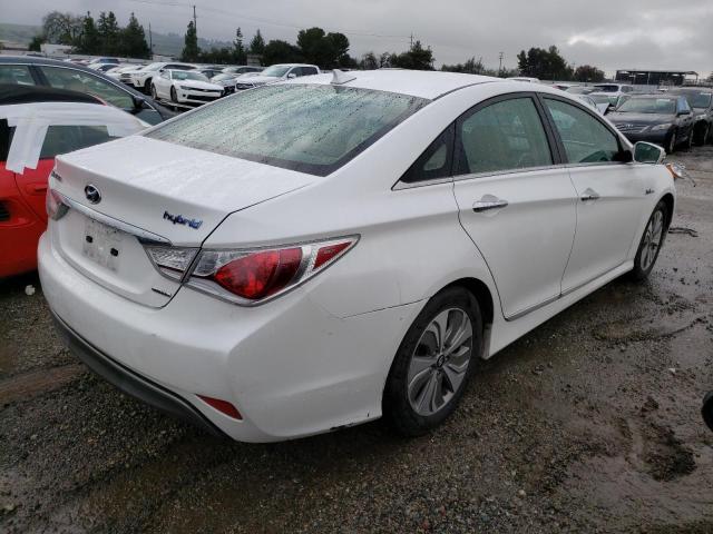 KMHEC4A46DA098808 - 2013 HYUNDAI SONATA HYBRID WHITE photo 3