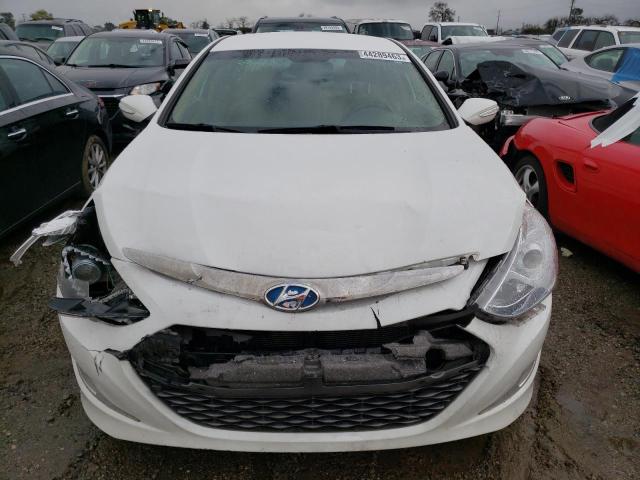 KMHEC4A46DA098808 - 2013 HYUNDAI SONATA HYBRID WHITE photo 5