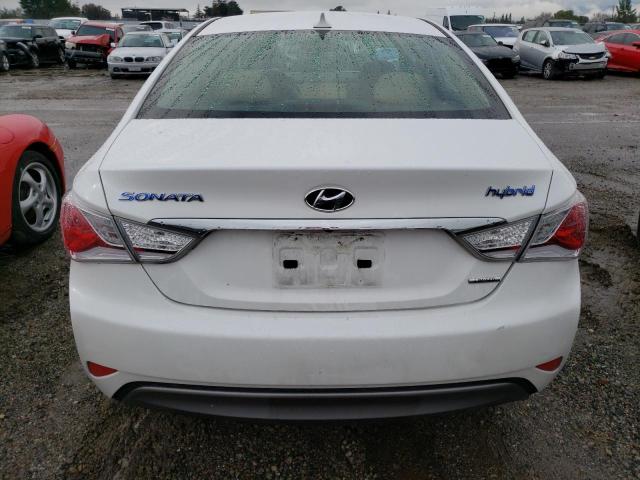 KMHEC4A46DA098808 - 2013 HYUNDAI SONATA HYBRID WHITE photo 6