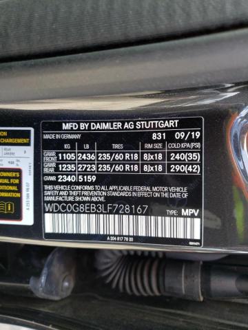 WDC0G8EB3LF728167 - 2020 MERCEDES-BENZ GLC 300 4MATIC GRAY photo 12