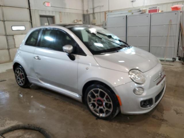 3C3CFFBR0CT125618 - 2012 FIAT 500 SPORT SILVER photo 4