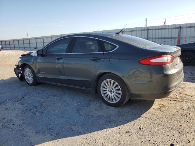 3FA6P0LU6FR286312 - 2015 FORD FUSION SE HYBRID GREEN photo 2