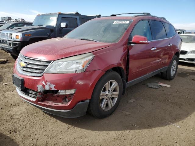 1GNKVJKD1DJ165790 - 2013 CHEVROLET TRAVERSE LT MAROON photo 1