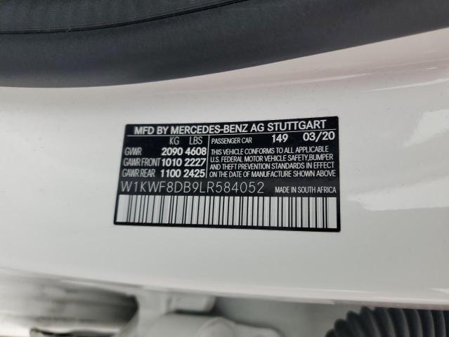 W1KWF8DB9LR584052 - 2020 MERCEDES-BENZ C 300 WHITE photo 12