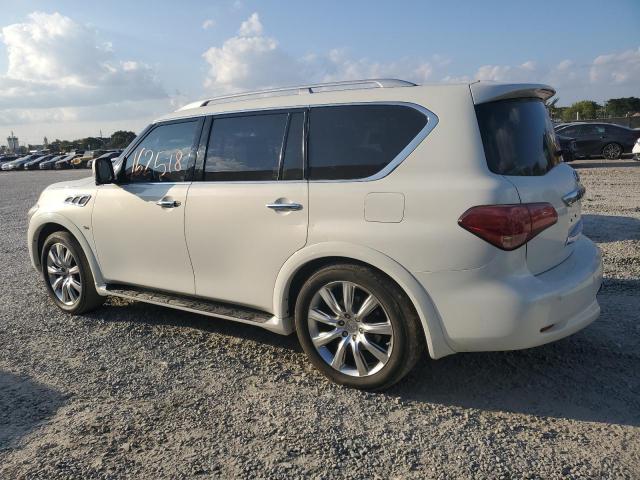 JN8AZ2NF7E9553321 - 2014 INFINITI QX80 WHITE photo 2