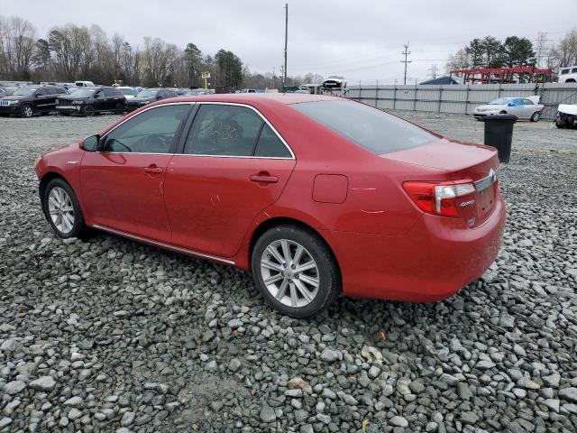 4T1BD1FK8DU084896 - 2013 TOYOTA CAMRY HYBRID RED photo 2