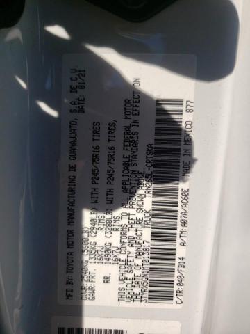 3TYRX5GN1MT013817 - 2021 TOYOTA TACOMA ACCESS CAB WHITE photo 12