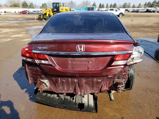 19XFB2F56EE042321 - 2014 HONDA CIVIC LX RED photo 6