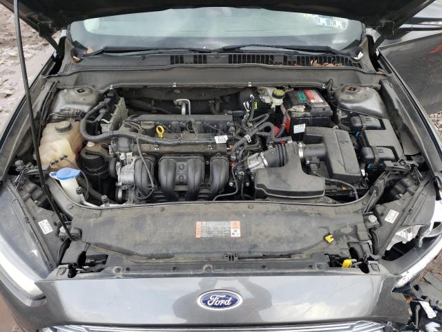 3FA6P0H79FR290695 - 2015 FORD FUSION SE GRAY photo 11