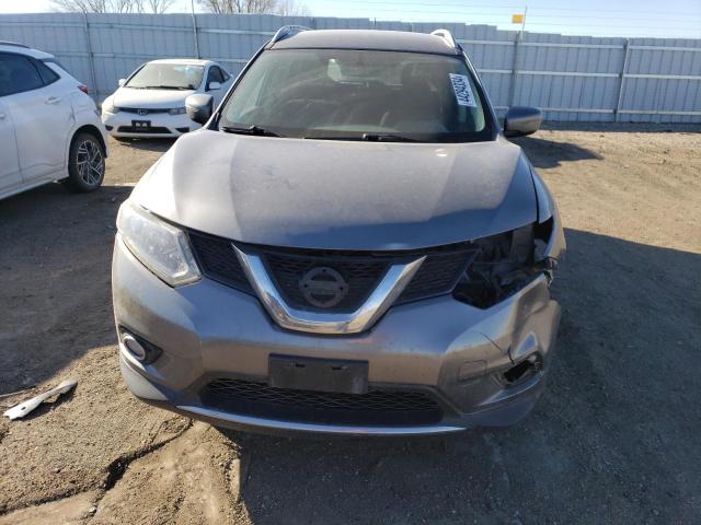 KNMAT2MV9GP629299 - 2016 NISSAN ROGUE S SILVER photo 5