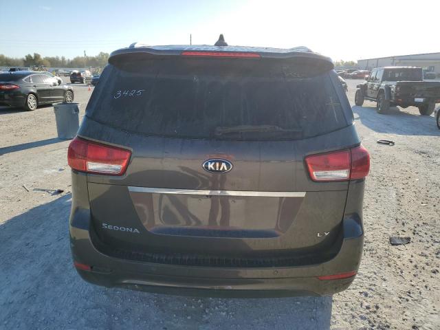 KNDMB5C1XG6083425 - 2016 KIA SEDONA LX CHARCOAL photo 6