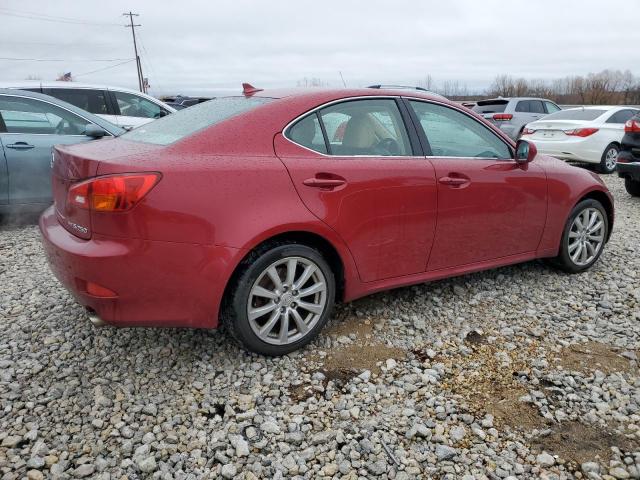 JTHCK262682024703 - 2008 LEXUS IS 250 RED photo 3