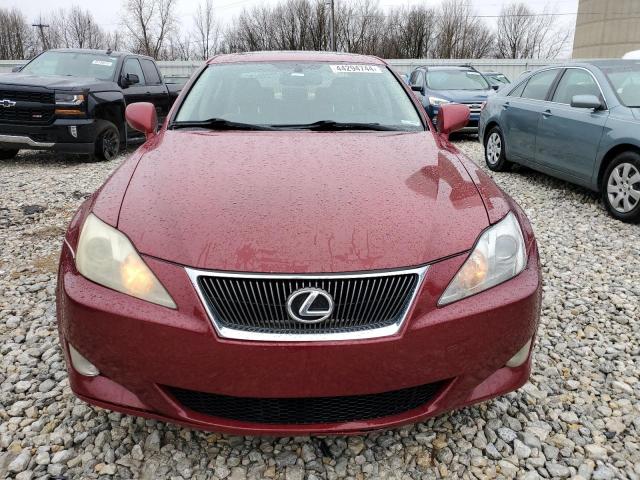 JTHCK262682024703 - 2008 LEXUS IS 250 RED photo 5