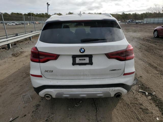 5UXTY5C07M9F64827 - 2021 BMW X3 XDRIVE30I WHITE photo 6