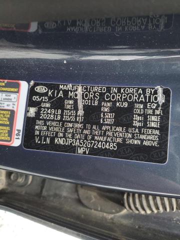 KNDJP3A52G7240485 - 2016 KIA SOUL + GRAY photo 13