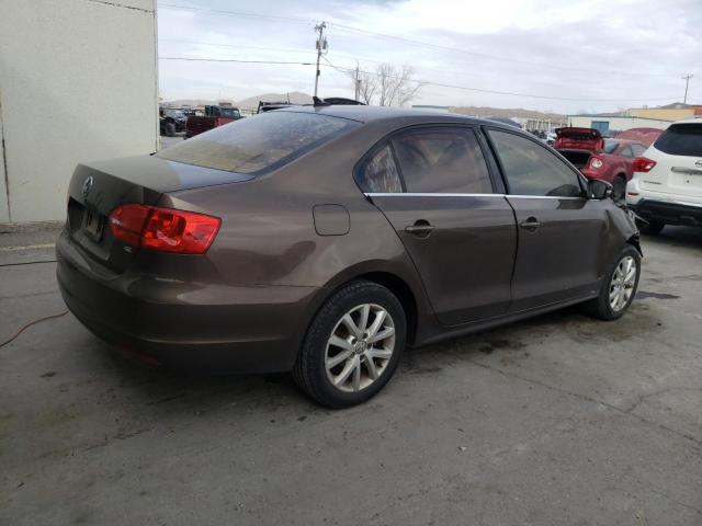 3VWD07AJ2EM324439 - 2014 VOLKSWAGEN JETTA SE BROWN photo 3