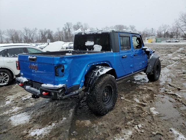 1C6JJTBM1ML580146 - 2021 JEEP GLADIATOR RUBICON BLUE photo 3