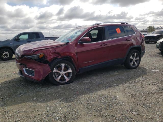 1C4PJLDB1LD653734 - 2020 JEEP CHEROKEE LIMITED MAROON photo 1