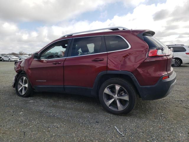 1C4PJLDB1LD653734 - 2020 JEEP CHEROKEE LIMITED MAROON photo 2