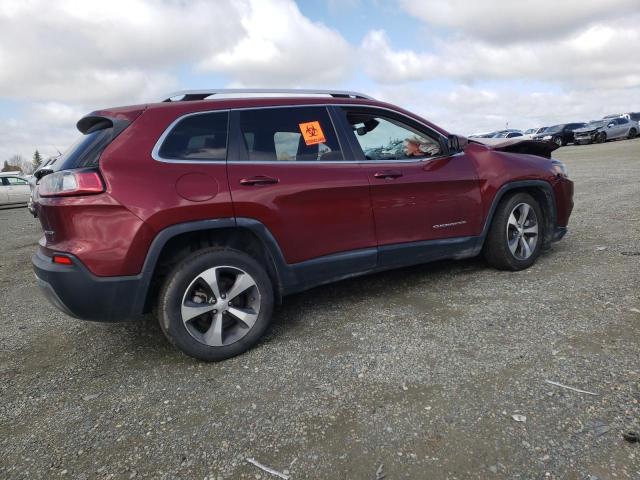 1C4PJLDB1LD653734 - 2020 JEEP CHEROKEE LIMITED MAROON photo 3