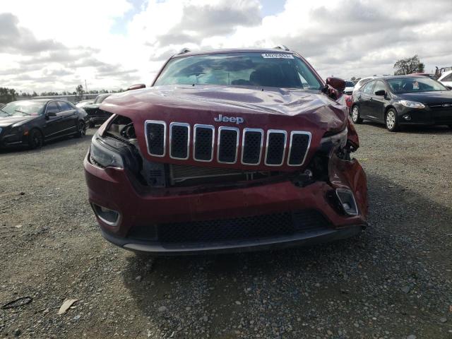 1C4PJLDB1LD653734 - 2020 JEEP CHEROKEE LIMITED MAROON photo 5