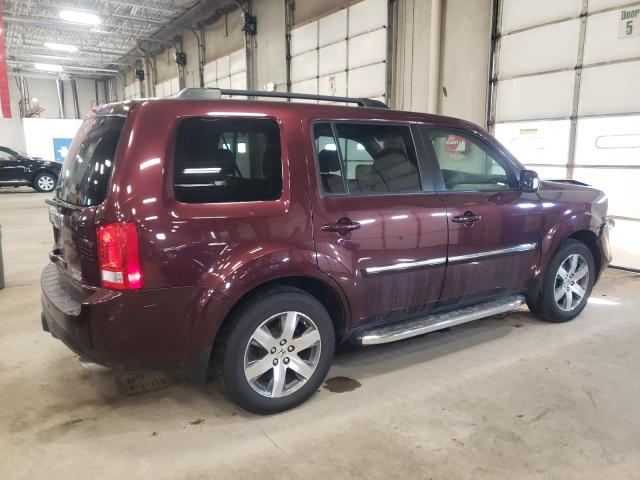 5FNYF4H95EB002671 - 2014 HONDA PILOT TOURING MAROON photo 3