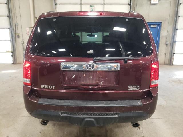 5FNYF4H95EB002671 - 2014 HONDA PILOT TOURING MAROON photo 6