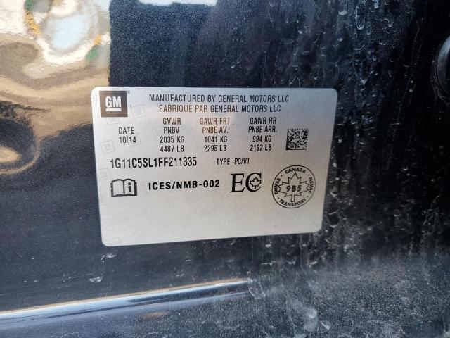 1G11C5SL1FF211335 - 2015 CHEVROLET MALIBU 1LT 石墨色 照片 13