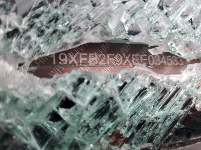 19XFB2F9XEE034533 - 2014 HONDA CIVIC EXL ვერცხლისფერი ფოტო 12