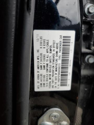 1HGCP2F86CA066070 - 2012 HONDA ACCORD EXL BLACK photo 12