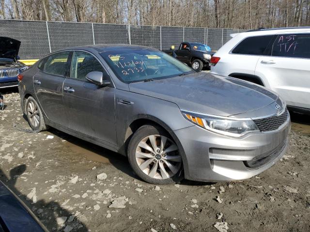 5XXGU4L35GG092733 - 2016 KIA OPTIMA EX GRAY photo 4