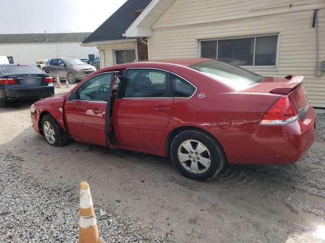 2G1WT55N679387178 - 2007 CHEVROLET IMPALA LT RED photo 2