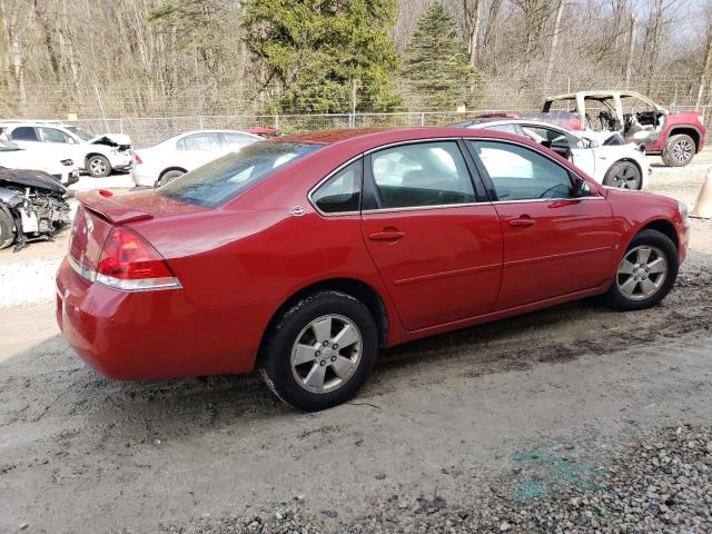 2G1WT55N679387178 - 2007 CHEVROLET IMPALA LT RED photo 3