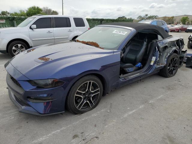 1FATP8UH2K5121129 - 2019 FORD MUSTANG BLUE photo 1