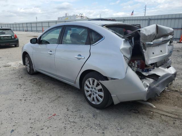 3N1AB7AP2EY217729 - 2014 NISSAN SENTRA S SILVER photo 2