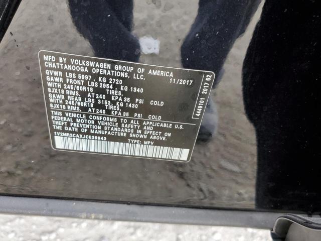 1V2MR2CAXJC539943 - 2018 VOLKSWAGEN ATLAS SEL Qara foto 13