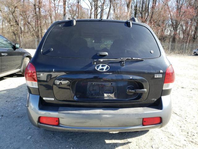 KM8SC73E46U072090 - 2006 HYUNDAI SANTA FE GLS BLACK photo 6