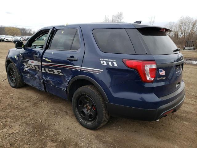 1FM5K8AR0HGC48369 - 2017 FORD EXPLORER POLICE INTERCEPTOR BLUE photo 2