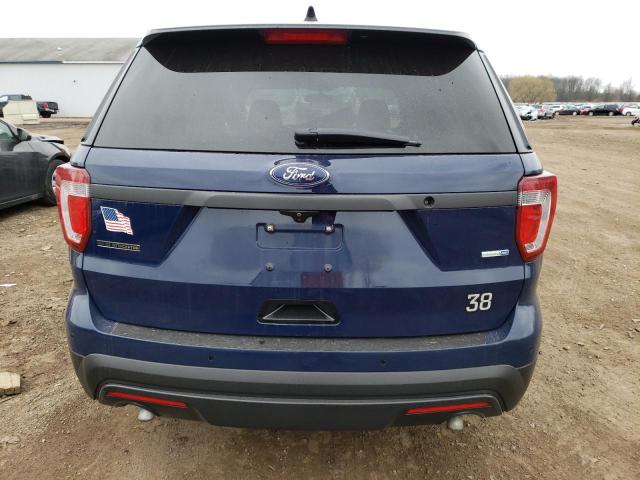 1FM5K8AR0HGC48369 - 2017 FORD EXPLORER POLICE INTERCEPTOR BLUE photo 6