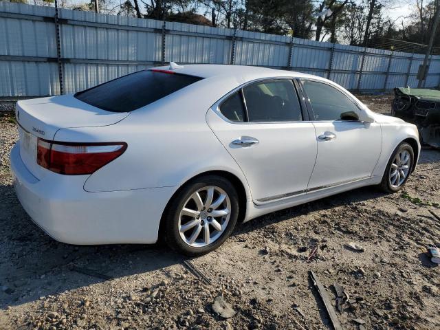 JTHBL46F485067541 - 2008 LEXUS LS 460 WHITE photo 3