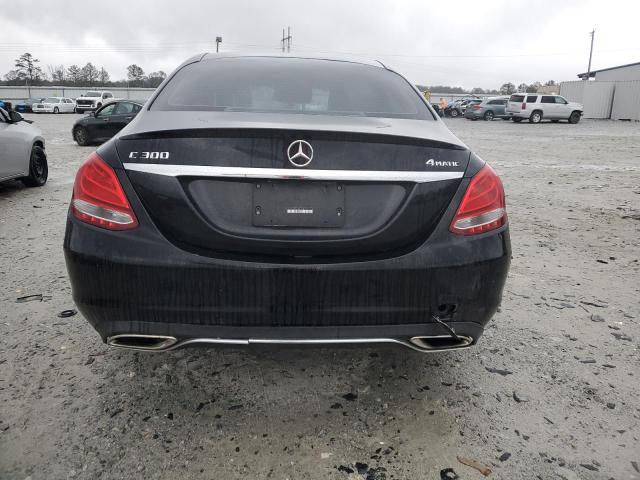 55SWF4KB2GU161989 - 2016 MERCEDES-BENZ C 300 4MATIC BLACK photo 6