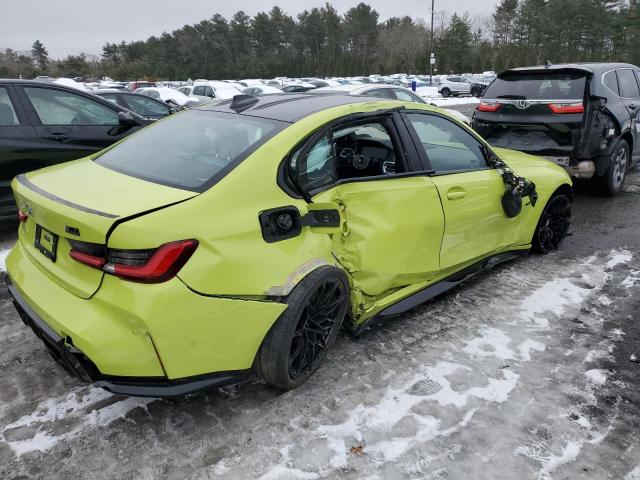 WBS33AY07MFK56940 - 2021 BMW M3 COMPETITION ყვითელი ფოტო 3