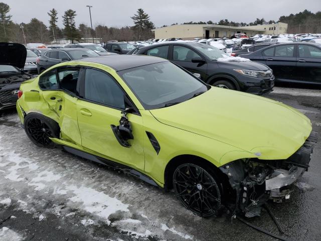 WBS33AY07MFK56940 - 2021 BMW M3 COMPETITION ყვითელი ფოტო 4