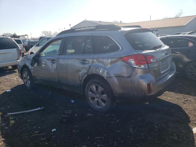 4S4BRCCC9B3406376 - 2011 SUBARU OUTBACK 2.5I PREMIUM SILVER photo 2