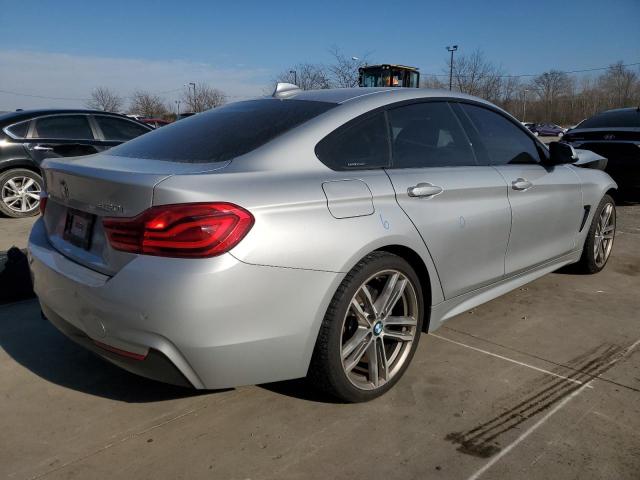 WBA4J1C56KBM15646 - 2019 BMW 430I GRAN COUPE SILVER photo 3