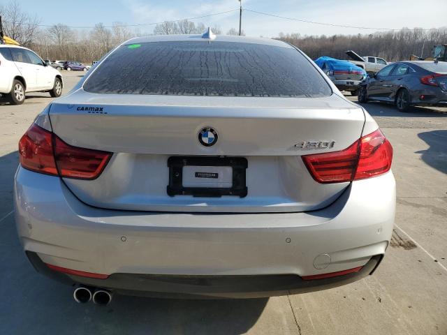 WBA4J1C56KBM15646 - 2019 BMW 430I GRAN COUPE SILVER photo 6