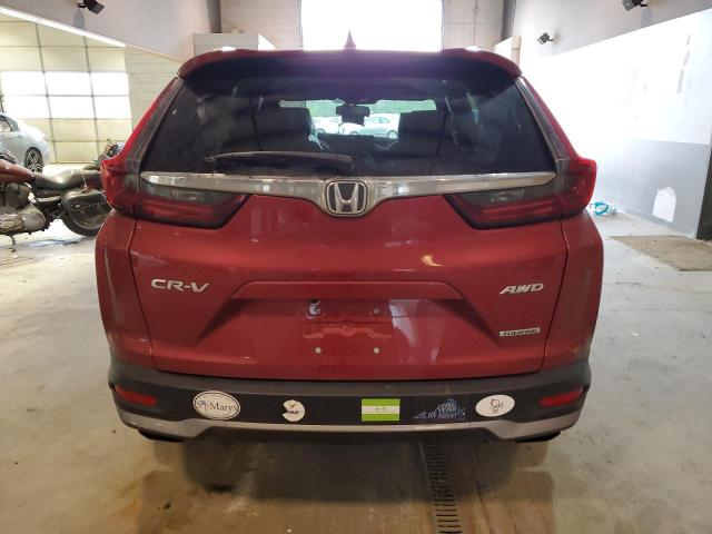 2HKRW2H99MH650524 - 2021 HONDA CR-V TOURING RED photo 6