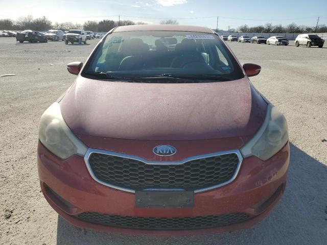 KNAFX4A60E5093996 - 2014 KIA FORTE LX RED photo 5