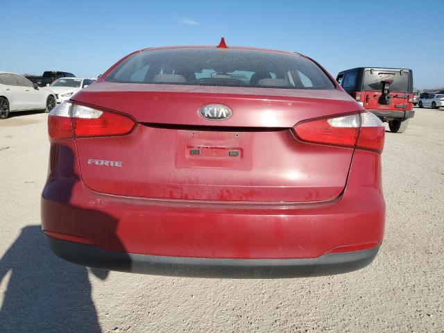 KNAFX4A60E5093996 - 2014 KIA FORTE LX RED photo 6